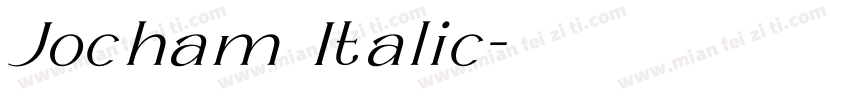 Jocham Italic字体转换